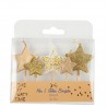 SET 5 CANDELINE STELLA ORO