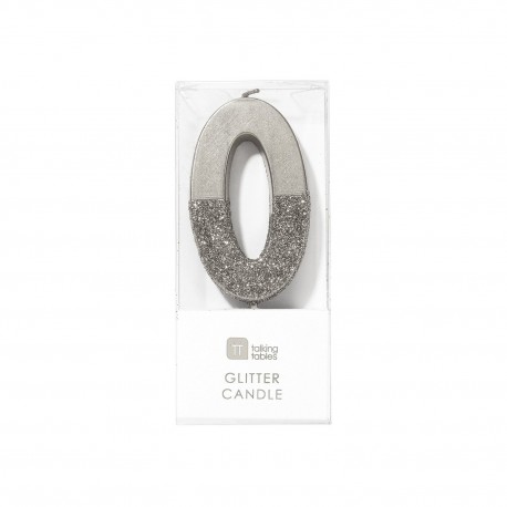 CANDELINA 0 AREGENTO GLITTER