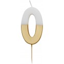 CANDELINE NUMERO - BIANCO E ORO