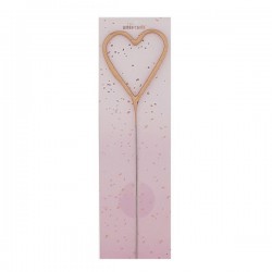 CANDELA SCINTILLANTE ROSE GOLD CUORE