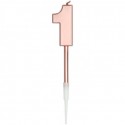 CANDELINE NUMERO CON STELO LUNGO - ROSE GOLD