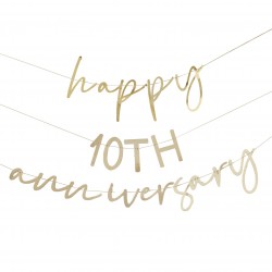 BANNER "HAPPY ANNIVERSARY" PERSONALIZZABILE