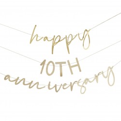 BANNER "HAPPY ANNIVERSARY" PERSONALIZZABILE