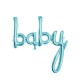 SCRITTA "BABY" GONFIABILE AZZURRO