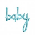 SCRITTA "BABY" GONFIABILE AZZURRO