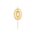 CANDELINE NUMERO BOMBATE PICCOLE - ORO