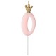 CANDELA 0 ROSA CON CORONA 