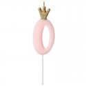 CANDELINE NUMERO CON CORONA - ROSA