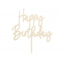 TOPPER HAPPY BIRTHDAY LEGNO