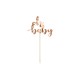 TOPPER "OH BABY" CARTONCINO ROSE GOLD