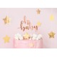 TOPPER "OH BABY" CARTONCINO ROSE GOLD
