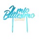 TOPPER "IL MIO BATTESIMO" PLEXIGLASS AZZURRO