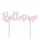 TOPPER "BATTESIMO" CARTONCINO ROSA