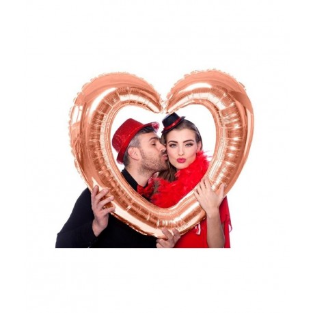 CORNICE GONFIABILE A CUORE ROSE GOLD