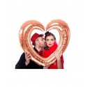 CORNICE GONFIABILE A CUORE ROSE GOLD
