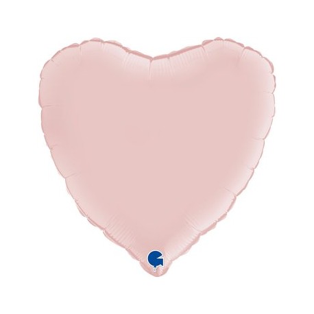 PALLONCINO CUORE - ROSA PASTELLO SATIN