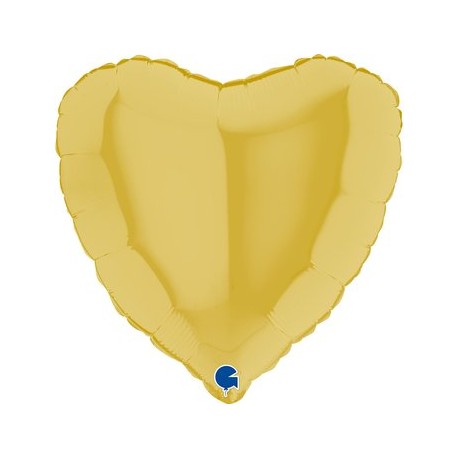 PALLONCINO CUORE - GIALLO PASTELLO