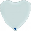 PALLONCINO CUORE - AZZURRO PASTELLO SATIN