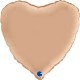PALLONCINO CUORE - NUDE SATIN