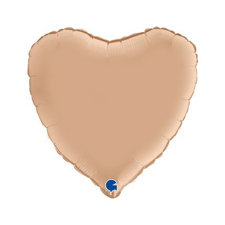 PALLONCINO CUORE - NUDE SATIN