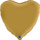 PALLONCINO CUORE - ORO SATIN