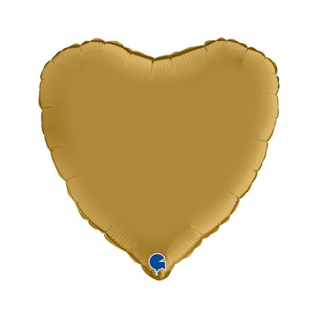 PALLONCINO CUORE - ORO SATIN