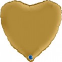 PALLONCINO CUORE - ORO SATIN