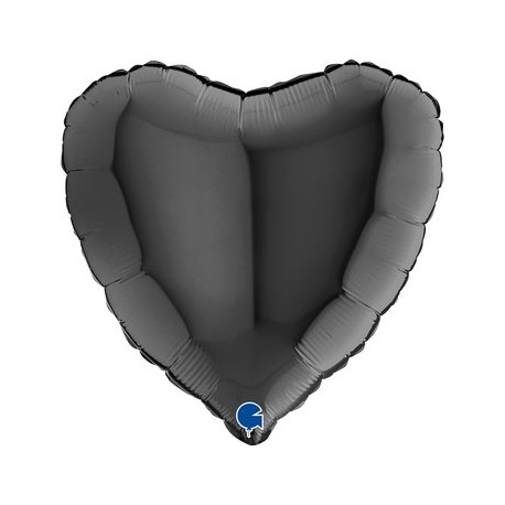PALLONCINO CUORE - NERO