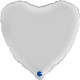 PALLONCINO CUORE - BIANCO SATIN