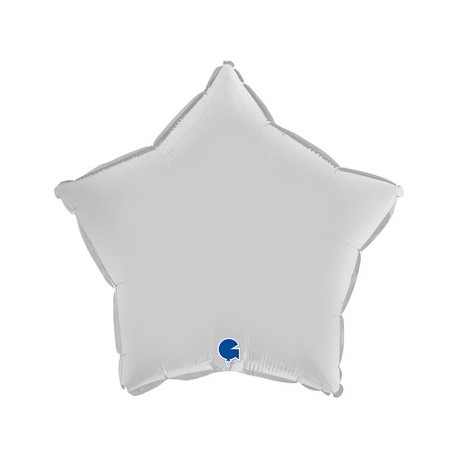 PALLONCINO STELLA - BIANCO SATIN