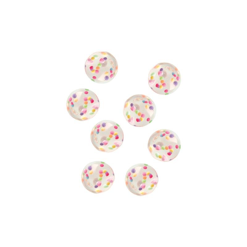 8 PALLINE RIMBALZANTI POIS MULTICOLOR - ENJOY TODAY