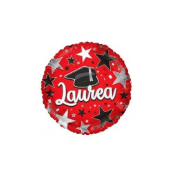 Palloncino TONDO ROSSO "LAUREA"