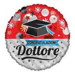 Palloncino TONDO "CONGRATULAZIONI DOTTORE"
