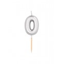 CANDELINE NUMERO BOMBATE PICCOLE - ARGENTO