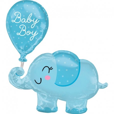 Palloncino ELEFANTINO AZZURRO "BABY BOY"