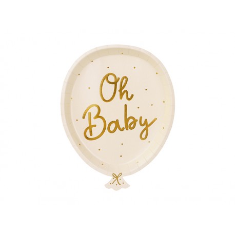 6 PIATTI PALLONCINO OH BABY