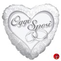 Palloncino CUORE "OGGI SPOSI" 90cm