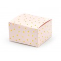 10 SCATOLINE ROSA POIS ORO