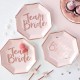 8 PIATTI ESAGONALI "TEAM BRIDE"