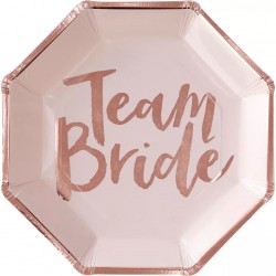 8 PIATTI ESAGONALI "TEAM BRIDE"