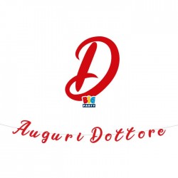BANNER "AUGURI DOTTORE" CARTONCINO