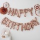 BANNER HAPPY BIRTHDAY GONFIABILE - ROSE GOLD