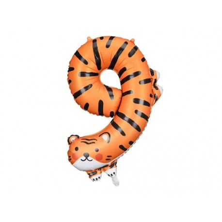 Palloncino NUMERO 9 - TIGRE
