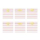 6 SACCHETTINI A RIGHE ROSA