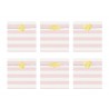 6 SACCHETTINI A RIGHE ROSA