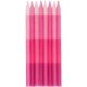 24 CANDELE ROSA EFFETTO PUZZLE
