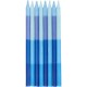 24 CANDELINE AZZURRO EFFETTO PUZZLE 