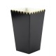 8 POP CORN BOXES NERE BORDATE ORO