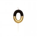 CANDELINE NUMERO - NERO E ORO