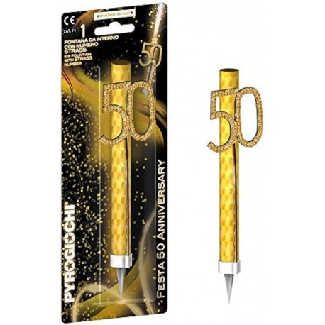 FONTANA LUMINOSA 50 ORO STRASS